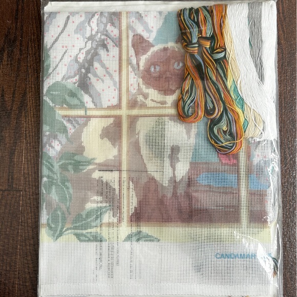 Something Special 'Siamese In The Window' Needlepoint Kit #30515 Sealed - Picture 8 of 8